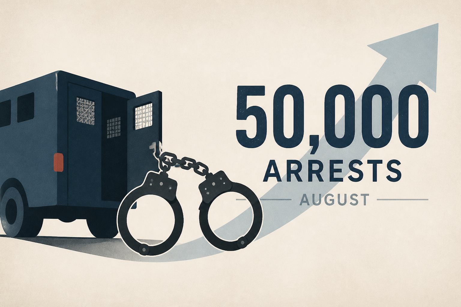 ICE arrests 50,000 people in August, continuing record pace
