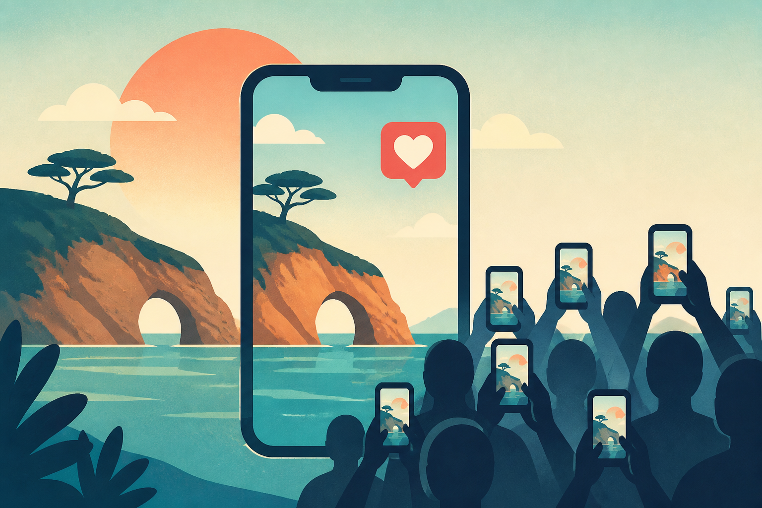 Social media photo craze sparks tourist invasion at picture-perfect vacation hot spot