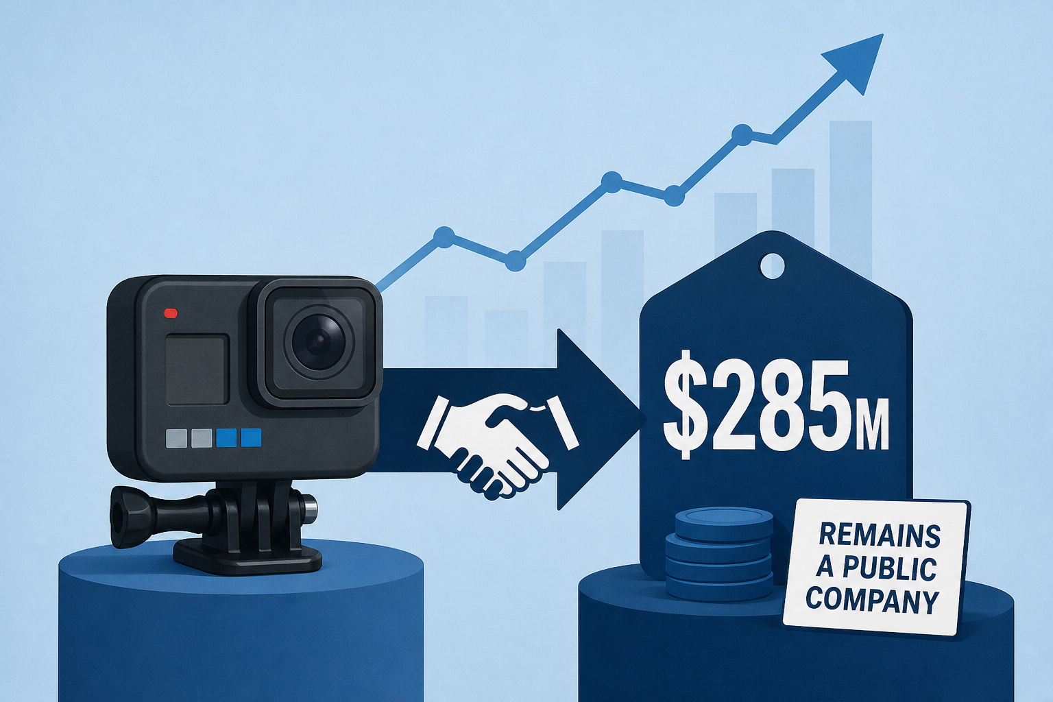 GoPro to be acquired for $285M, will remain a public company