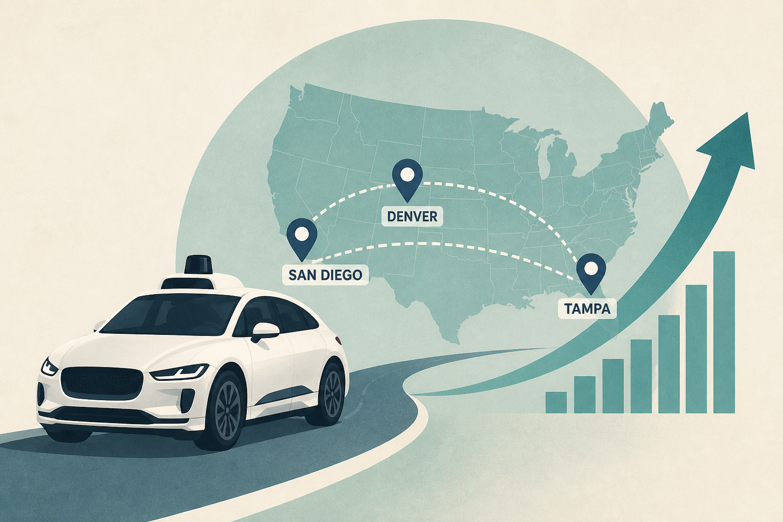 Waymo accelerates robotaxi expansion with launches in Denver, San Diego, and Tampa
