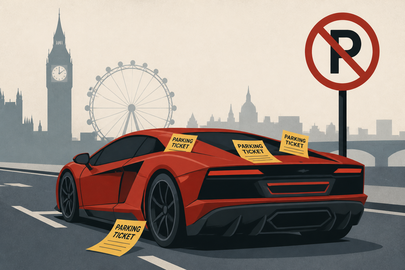 Supercar Tourists Jam London Streets, Ignore Parking Tickets