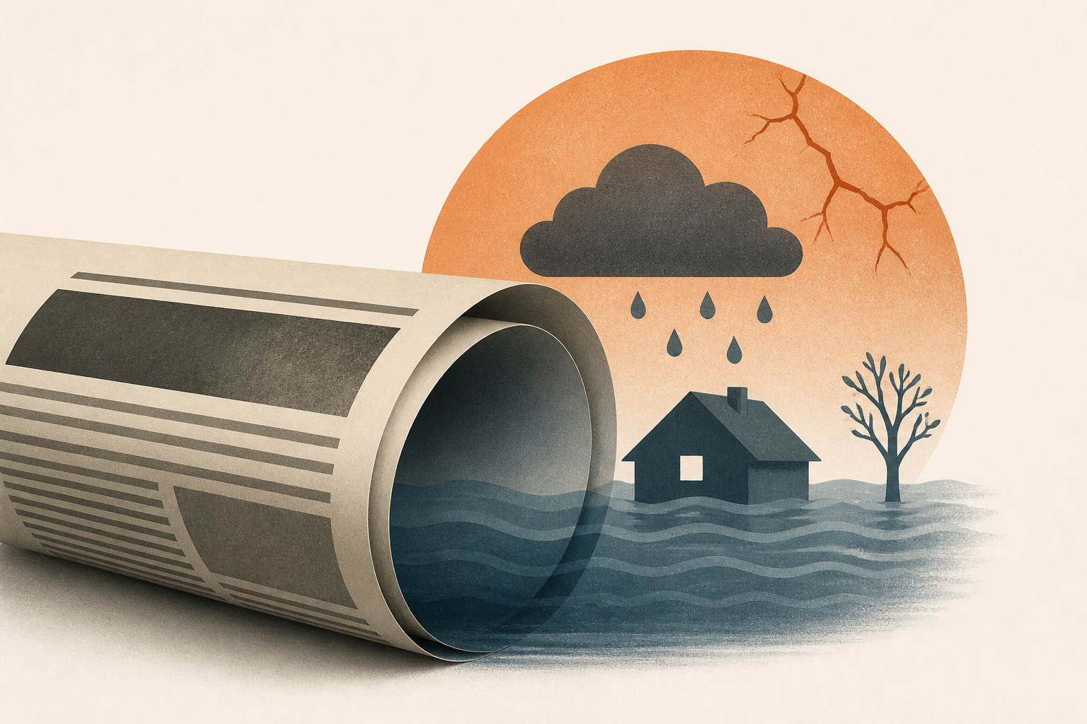 Headlines on a Climate Deadline: International media falters in linking Nepal flood to climate crisis