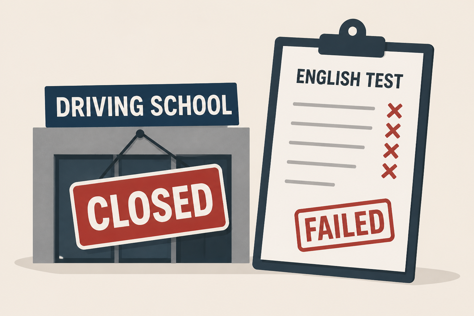 270 commercial driving schools closed after thousands of failed English tests