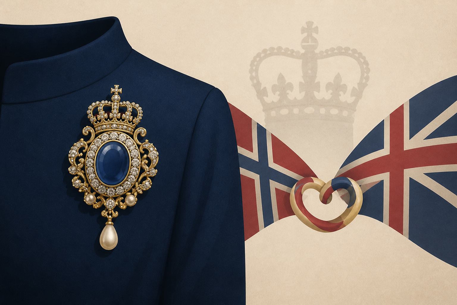 Queen Sonja of Norway dons historic brooch to pay tribute to late husband King Harald's profound ties to the British royal family
