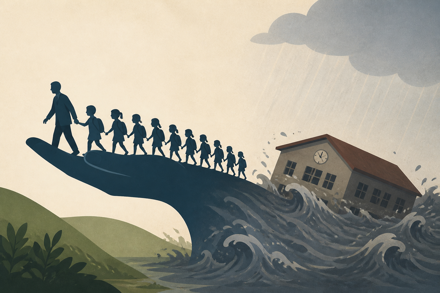 Principal saved 900 children before his school was washed away in Nepal
