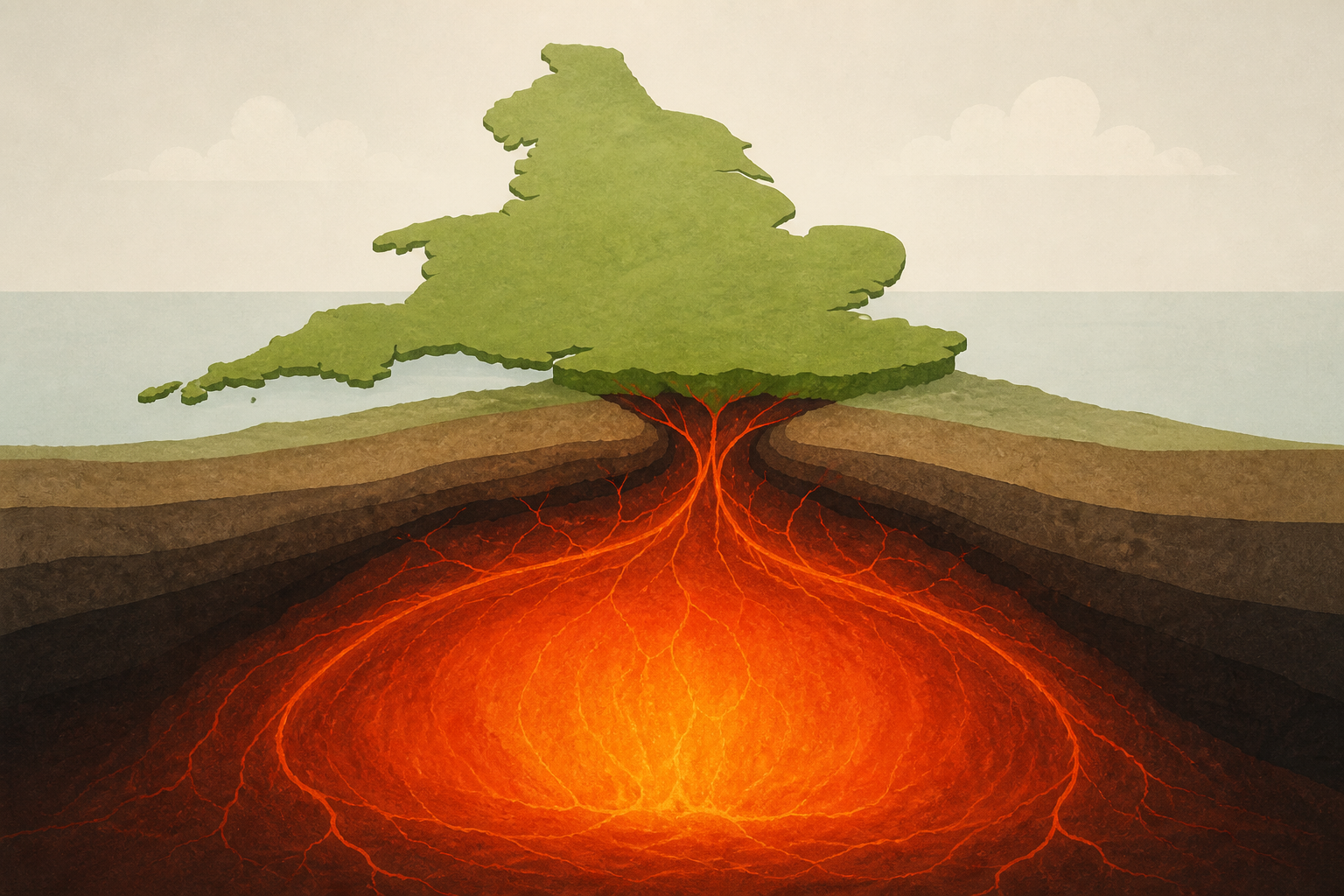Scientists Discover a Hidden Supervolcano Buried Beneath England