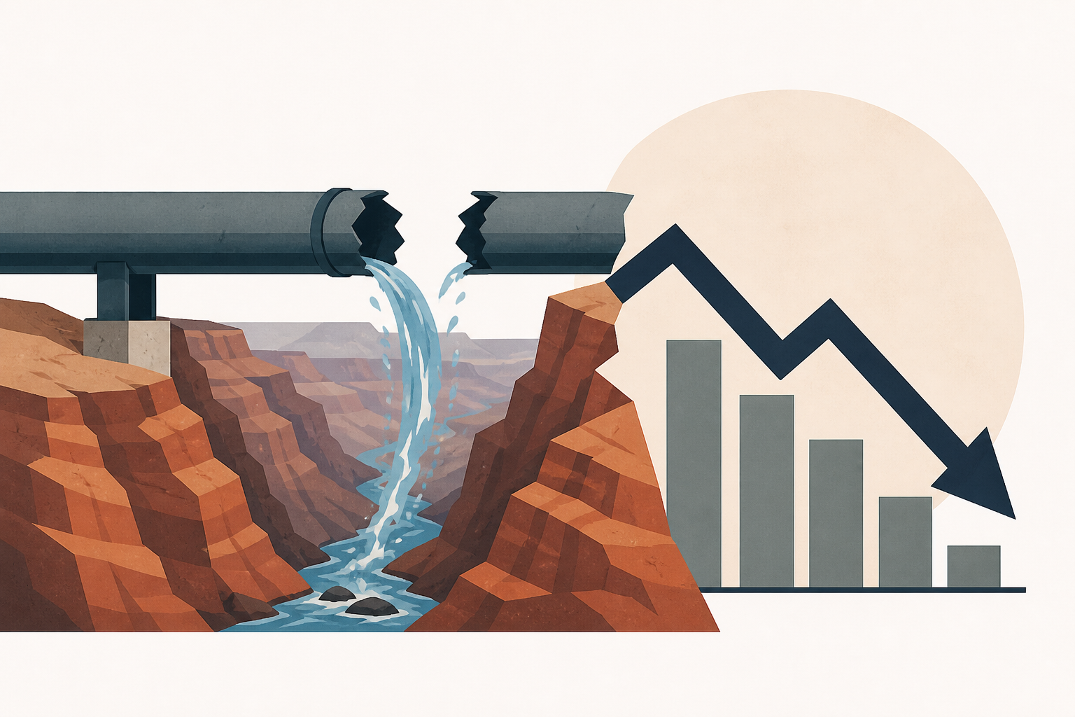 Grand Canyon's washed-out pipeline also causes economic damage