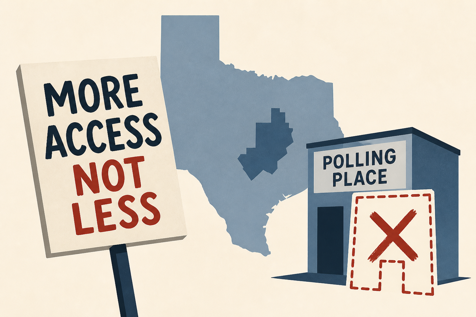 Protests erupt over plan to slash polling locations in key Texas swing county