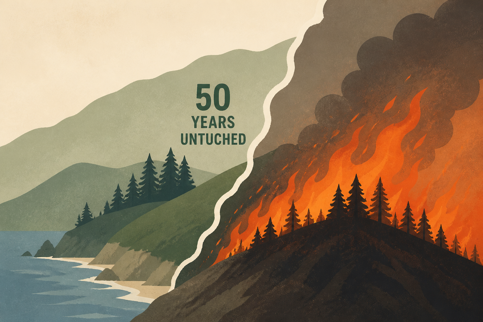 Fast-growing Big Sur fire pushes into area untouched for 50 years