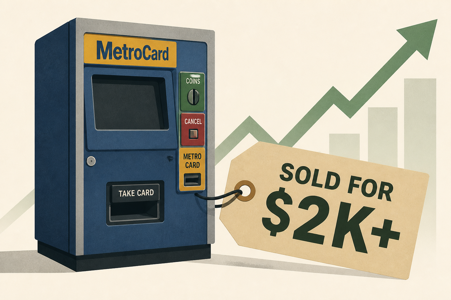 Big day for subway fans: MTA sells old MetroCard vending machines for more than $2K