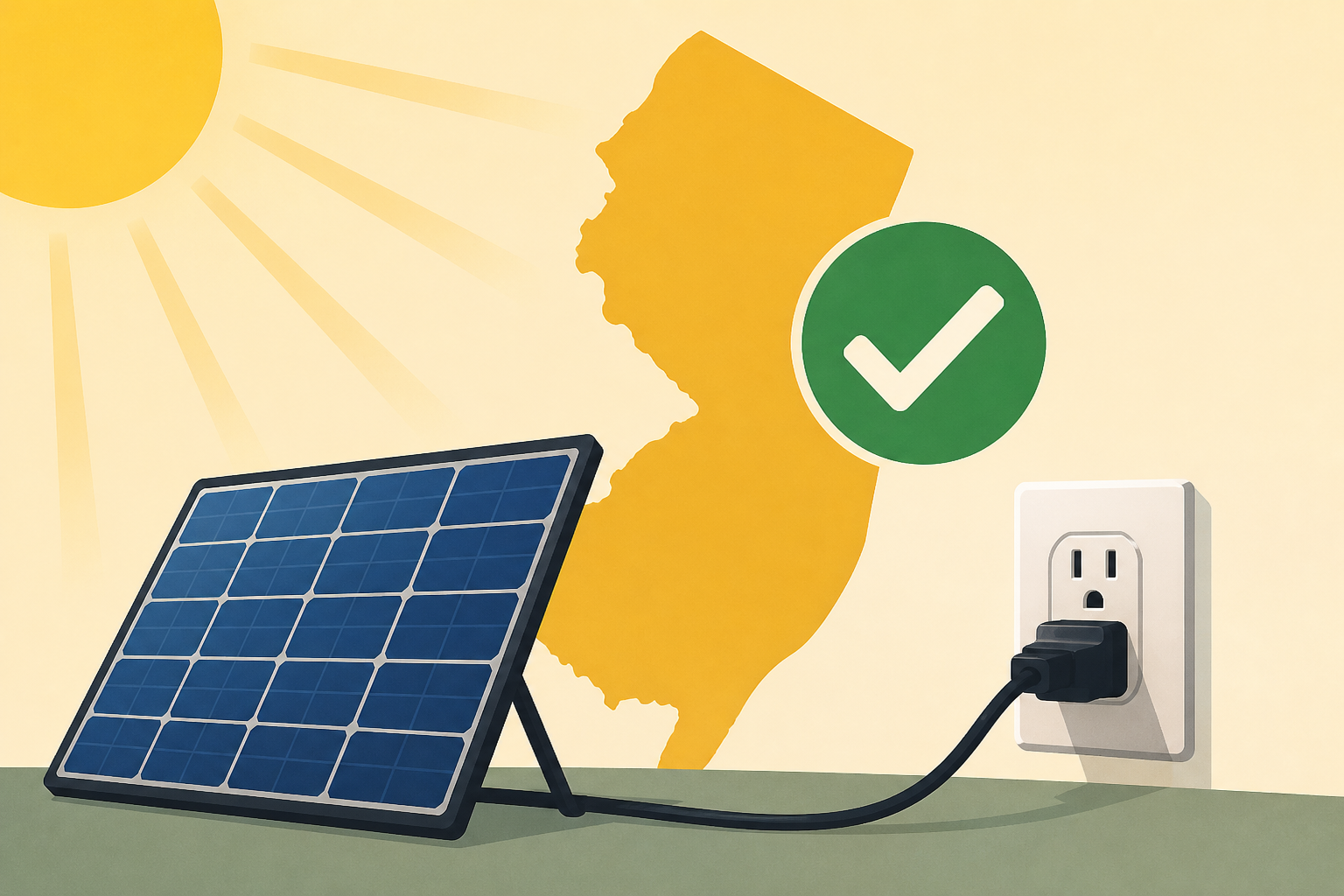 New Jersey just made plug-in solar panels legal
