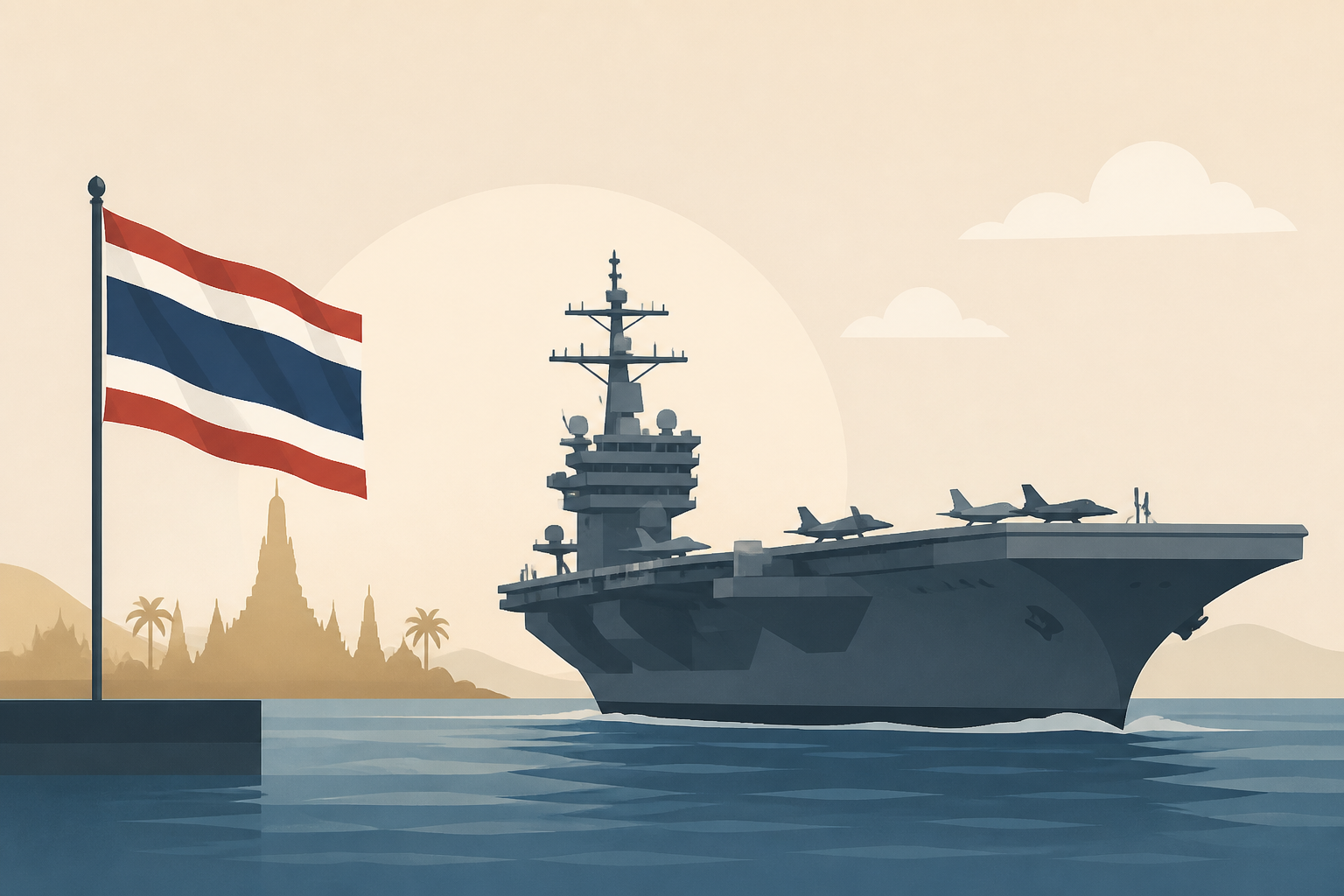 The USS Abraham Lincoln arrives in Thailand after Mideast deployment