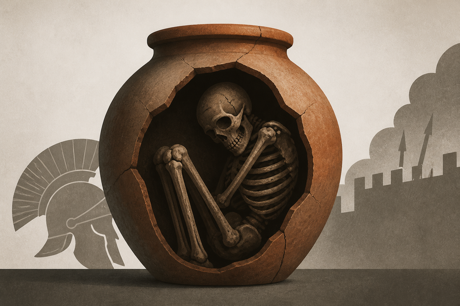 1,600-year-old skeleton found in a giant jar in Bulgaria may belong to Roman who hid there to escape enemy attack