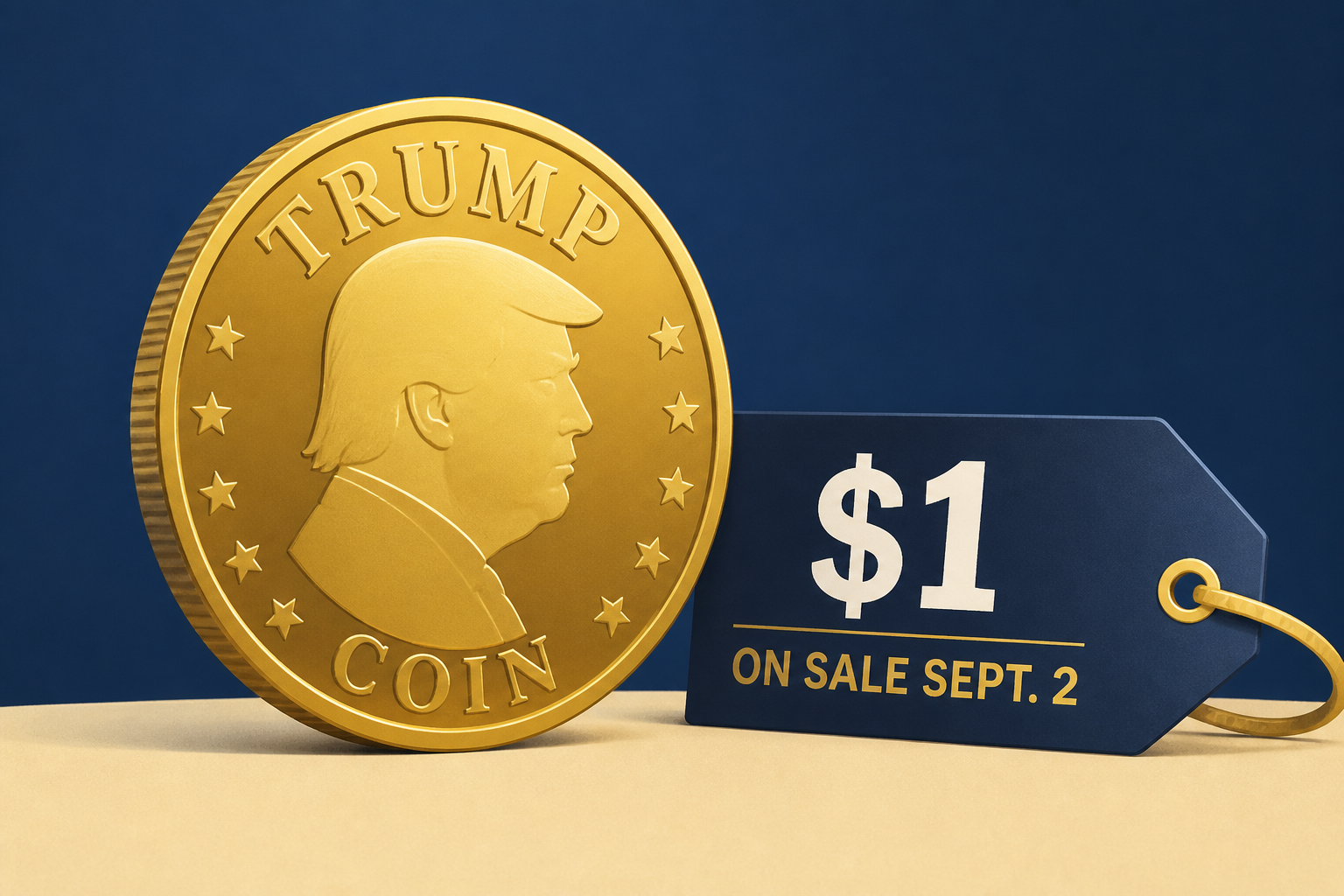 $1 gold Trump coins go on sale Sept. 2