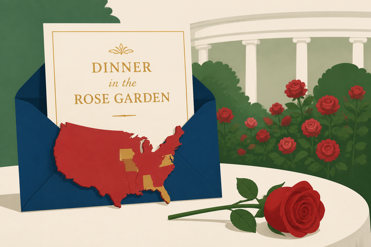 Trump invites battleground Republicans to Rose Garden dinner