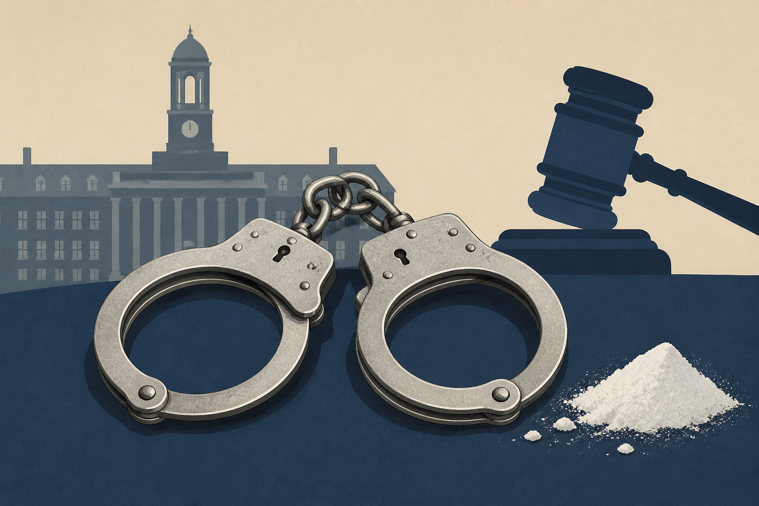 Accused Penn State cocaine ringleader arrives in cuffs for hearing in drug trafficking case