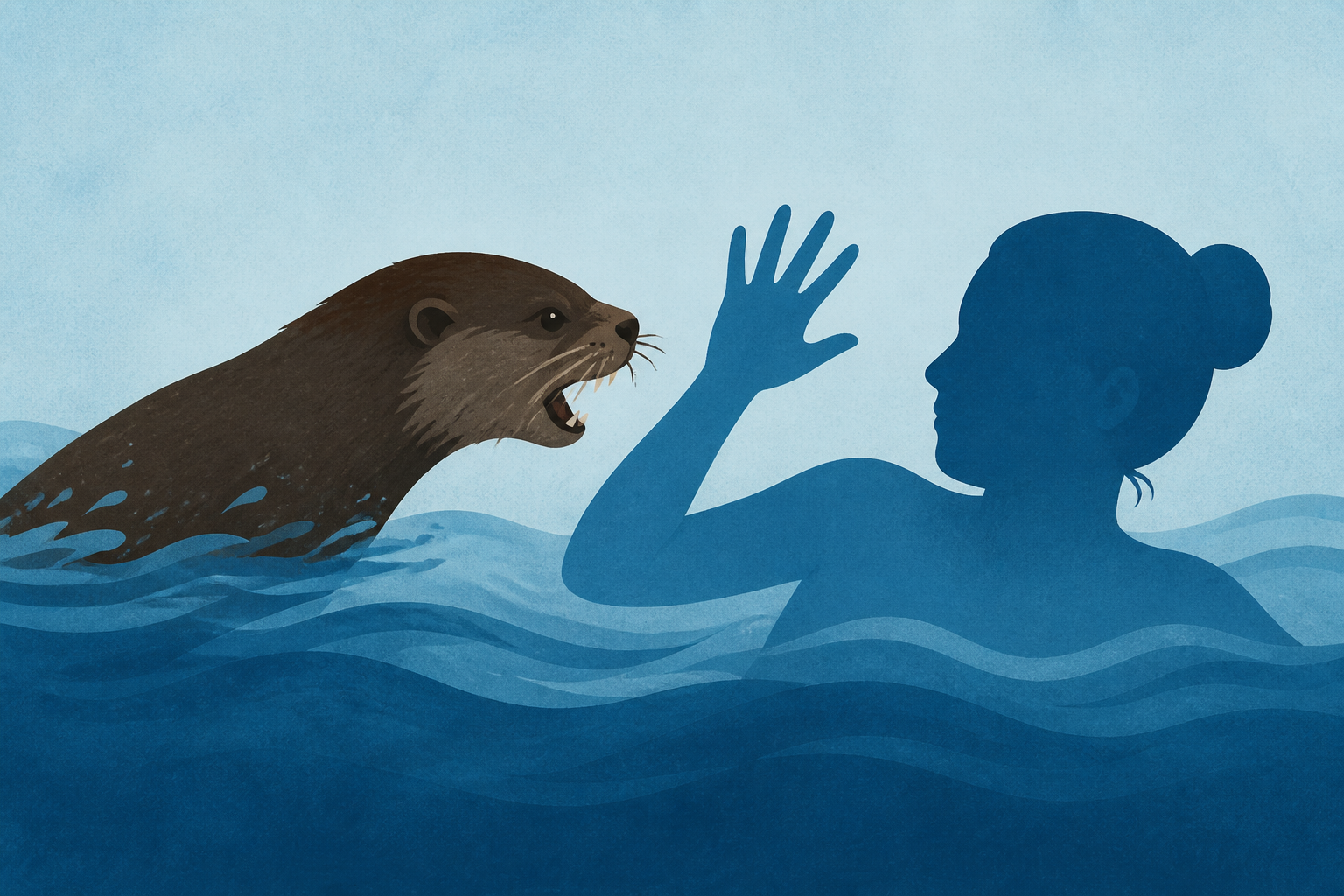 Woman attacked by otter while swimming says 'it felt like a human'