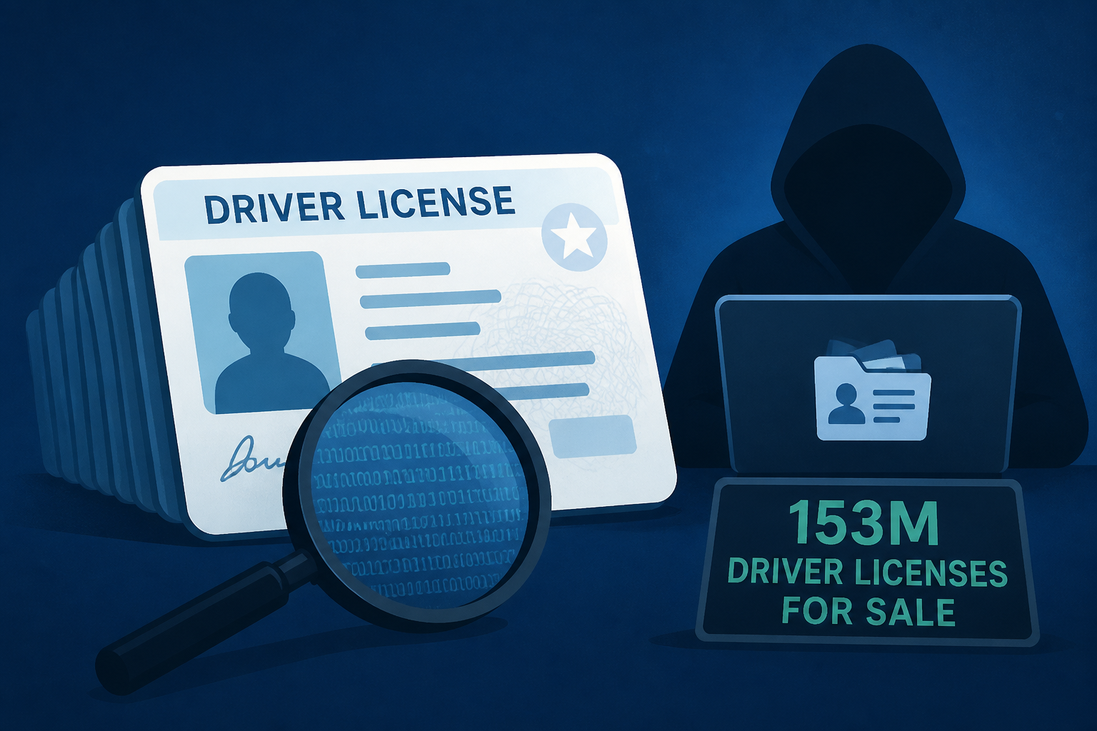 FBI investigates as hackers sell digital scans of 153M drivers licenses