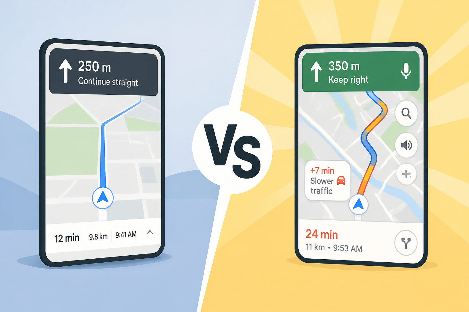 People are sharing how navigation looks on Apple Maps vs Google Maps and say there's 'no competition' over which is best