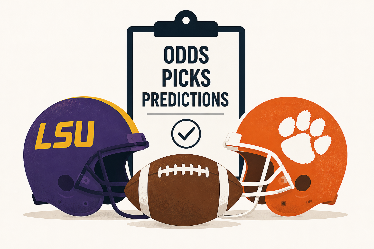 College football odds, picks, predictions: LSU vs. Clemson leads Week 1 slate