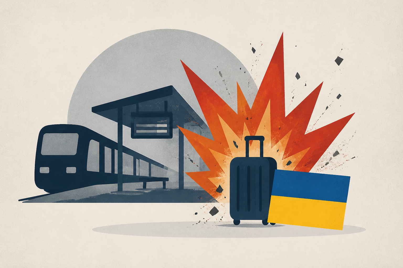 Explosion near German train station injures 2 Ukrainian citizens