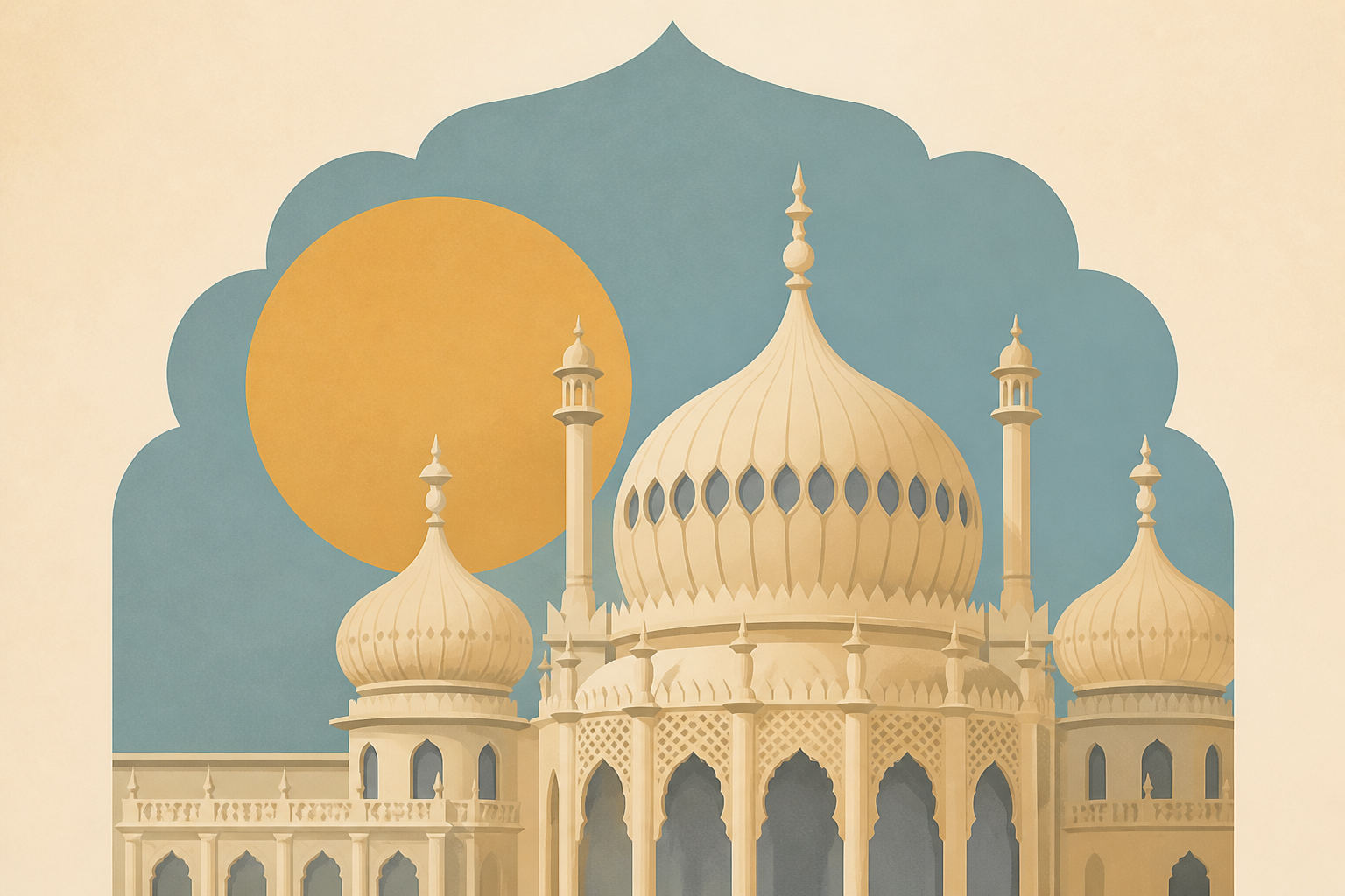 Royal Pavilion's stunning Indian-style architecture in Brighton, England : NPR