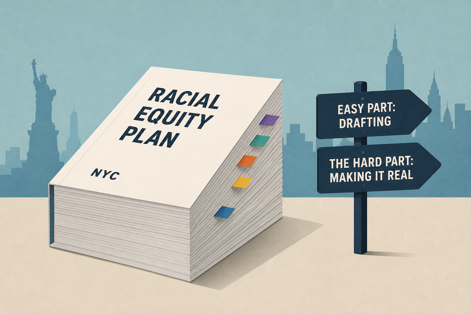 NYC now has a 400-page Racial Equity Plan. Drafting it was the easy part.