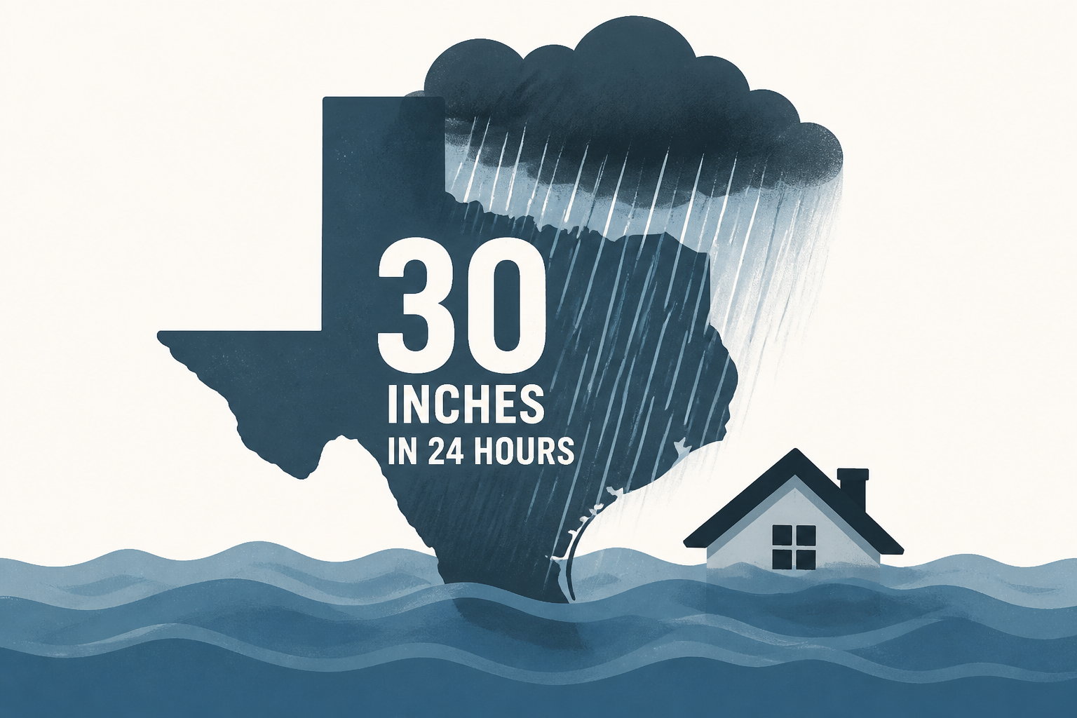 Texas hit with 30 inches of rain in 24 hours during extreme flash-floods as rescues of trapped residents underway