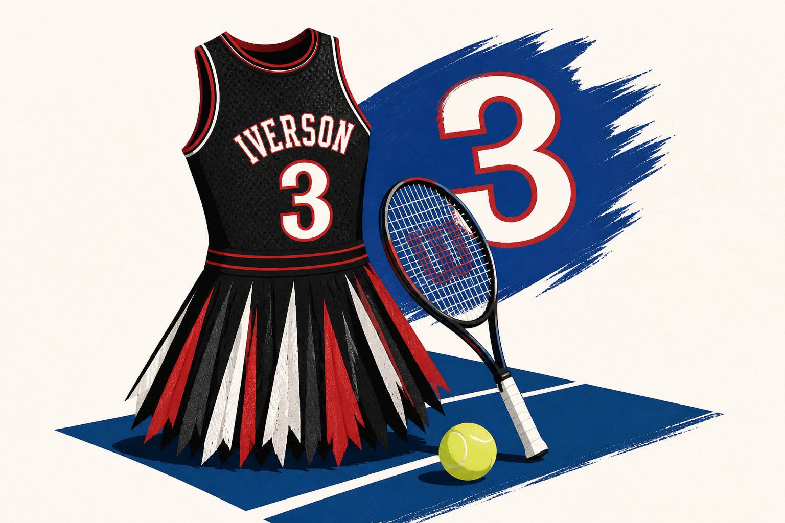 Naomi Osaka's latest over-the-top US Open outfit is a tribute to 76ers star Allen Iverson