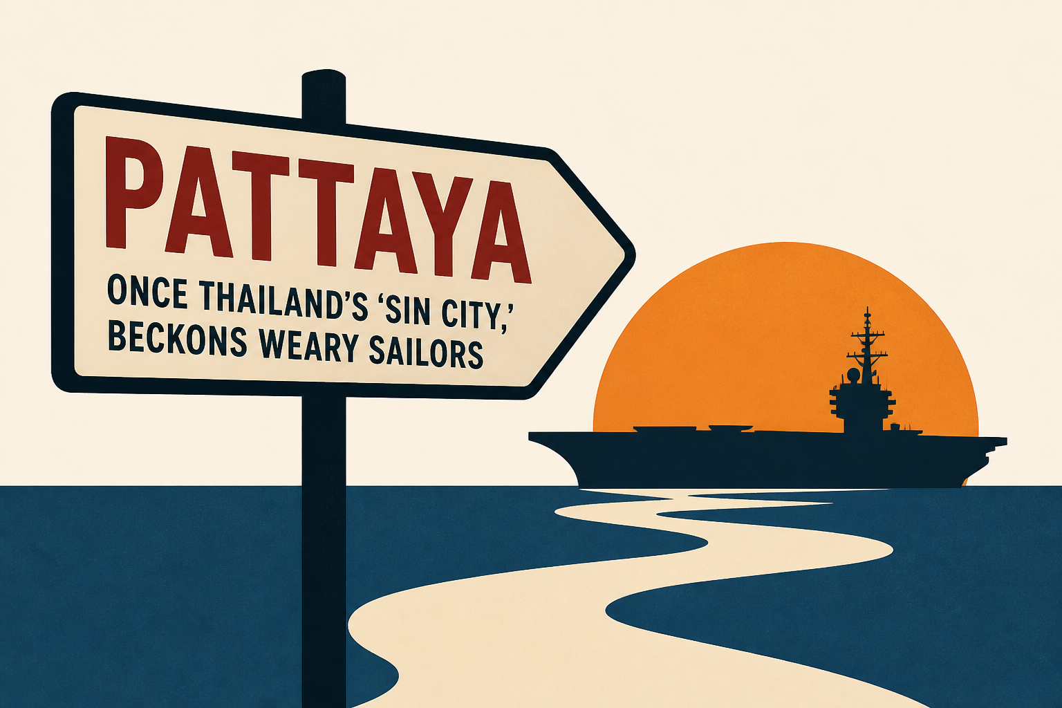 Pattaya, once Thailand’s ‘Sin City,’ beckons weary sailors from the USS Abraham Lincoln
