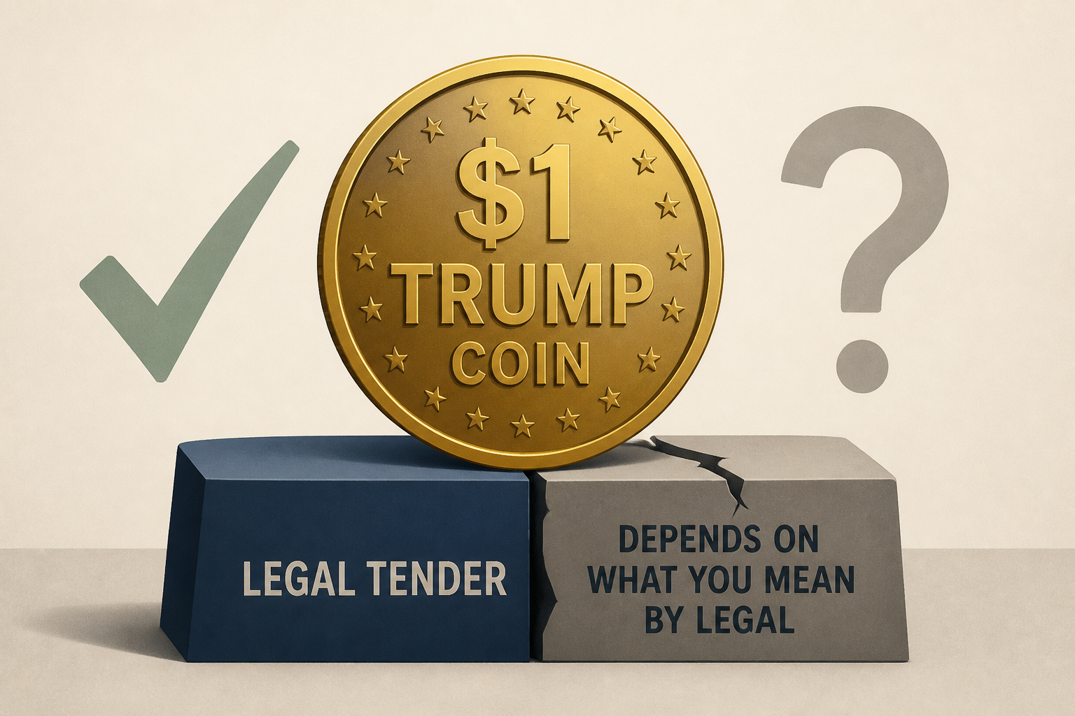 The $1 Trump coin: legal tender, depending on what you mean by legal