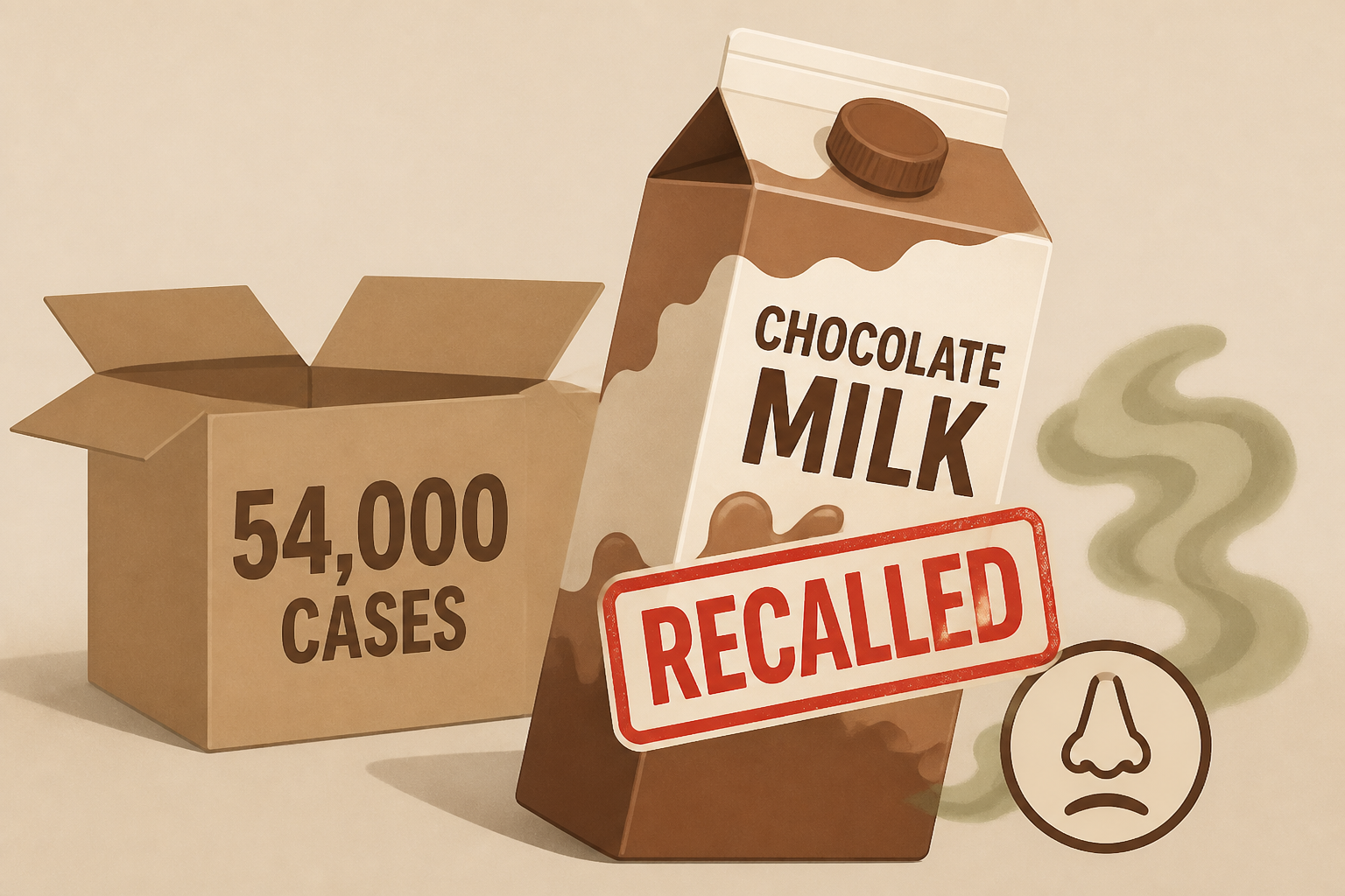 Nearly 54,000 cases of popular chocolate milk recalled amid reports of ‘unpleasant’ smell, taste