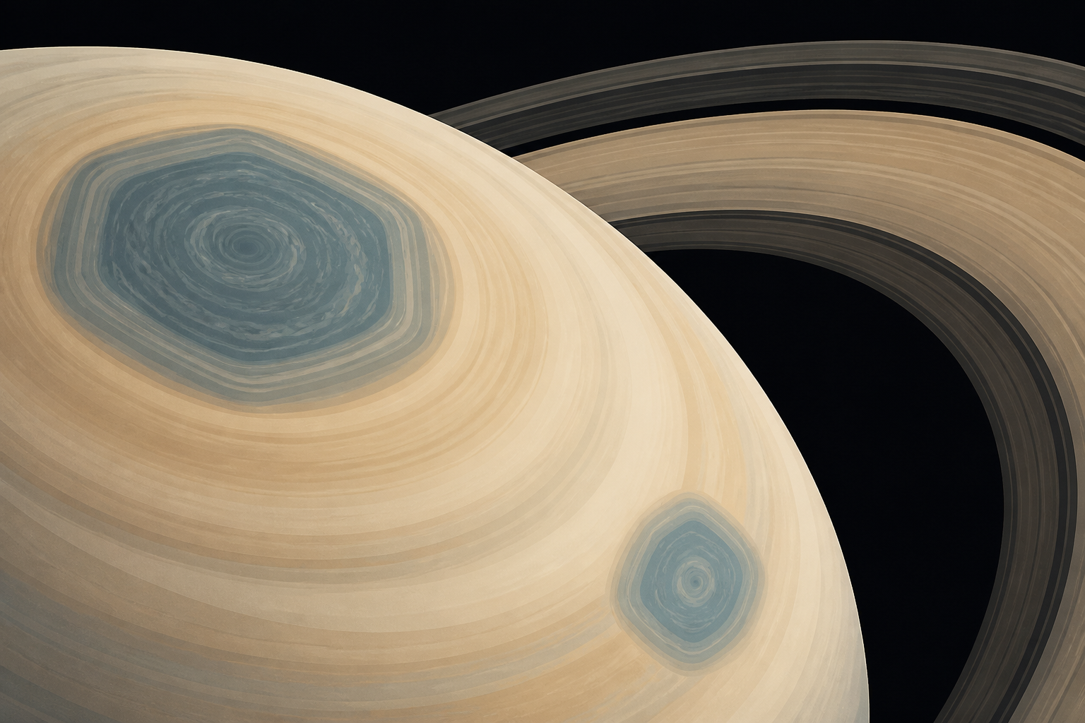 A Giant Hexagon Has Been Spinning at Saturn’s North Pole for Decades. Now, Scientists Found Its Twin