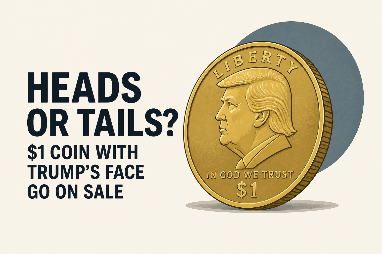 Heads or tails? $1 coin with Trump's face go on sale