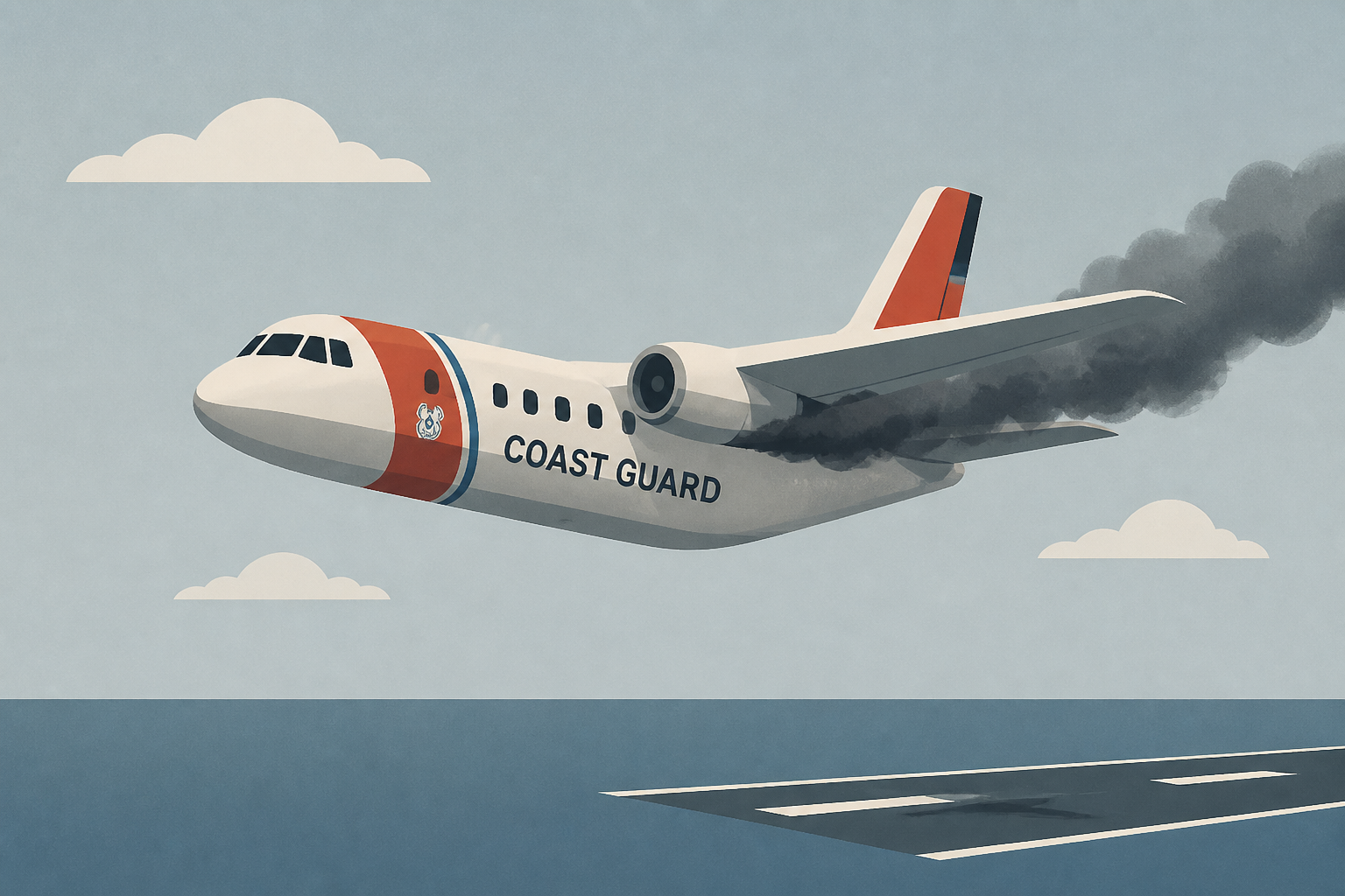 Coast Guard plane carrying Markwayne Mullin makes emergency landing after engine failure
