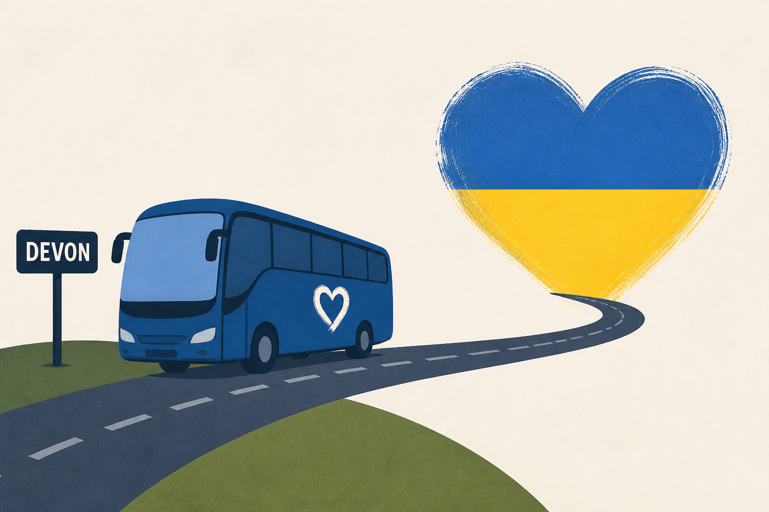 Charity bus begins journey from Devon to Ukraine