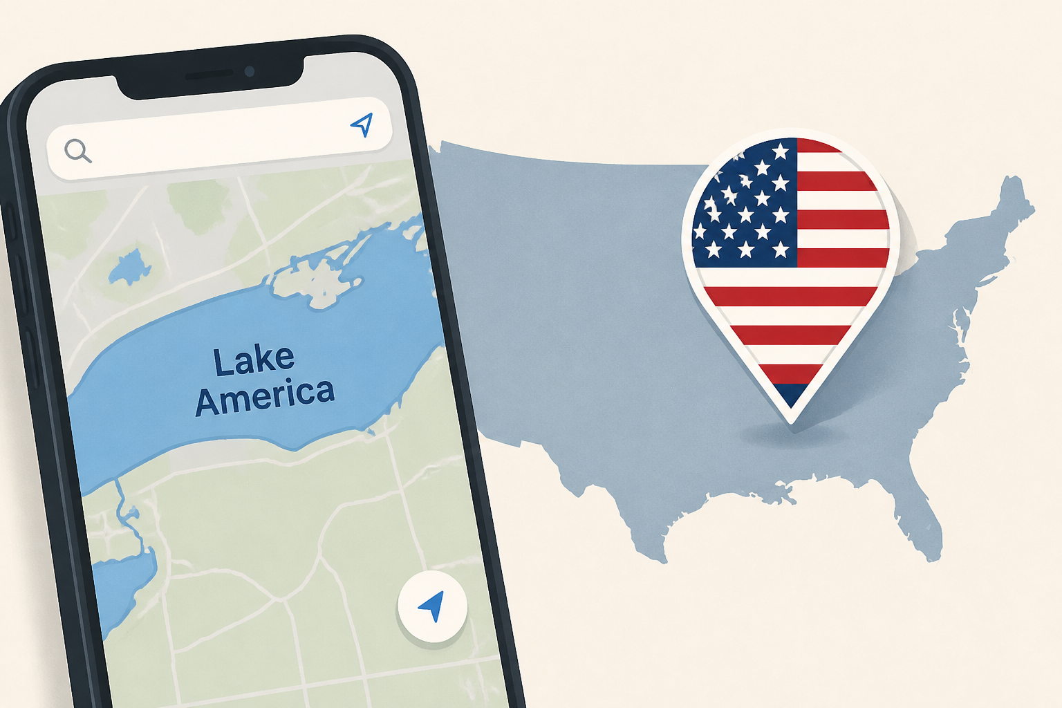 Apple Maps changes Lake Ontario to 'Lake America' for US users