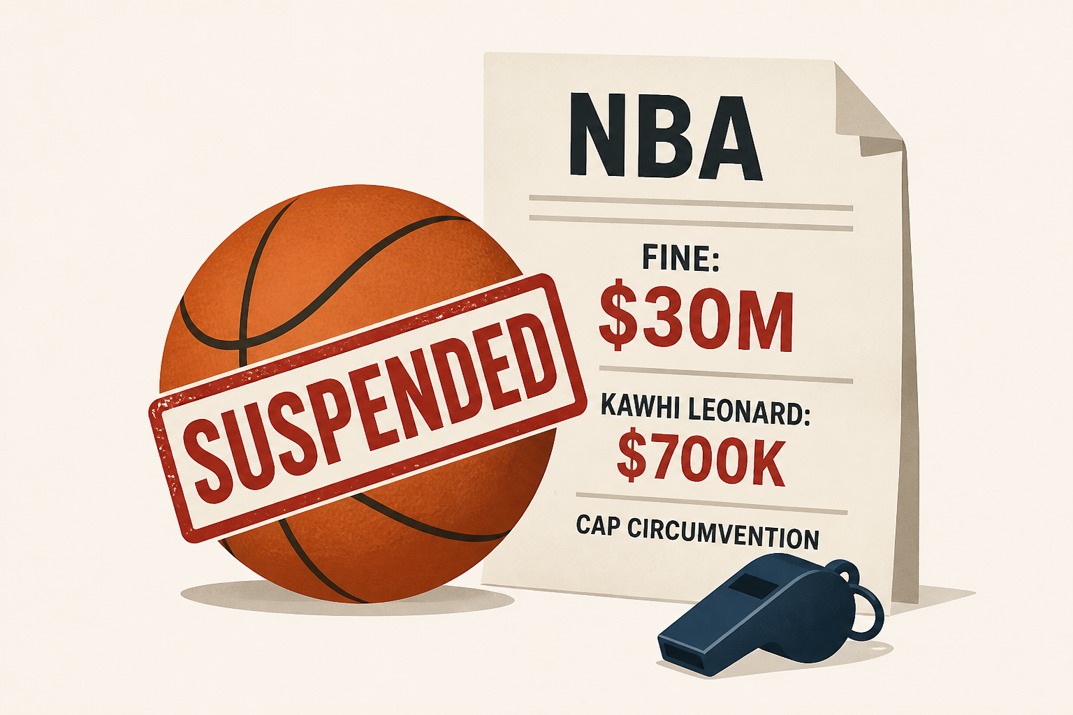 NBA suspends Clippers owner Ballmer, fines team $30M, Kawhi Leonard $700K in cap circumvention case