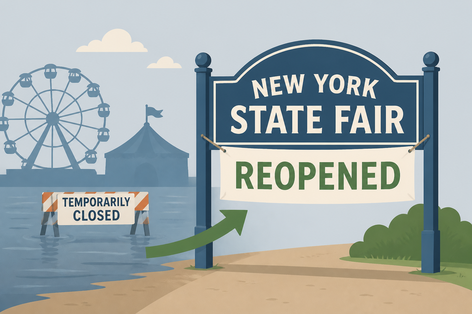 Great New York State Fair reopens after temporarily closing due to flooding