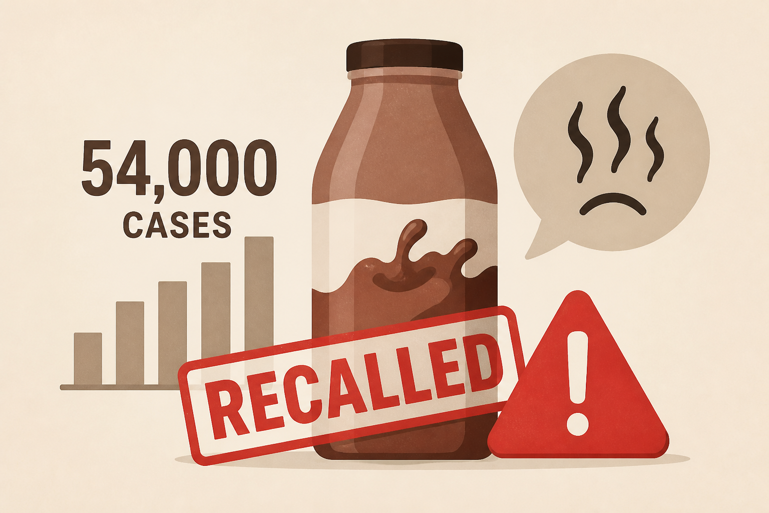 Nearly 54,000 cases of popular chocolate milk recalled amid reports of ‘unpleasant’ smell, taste