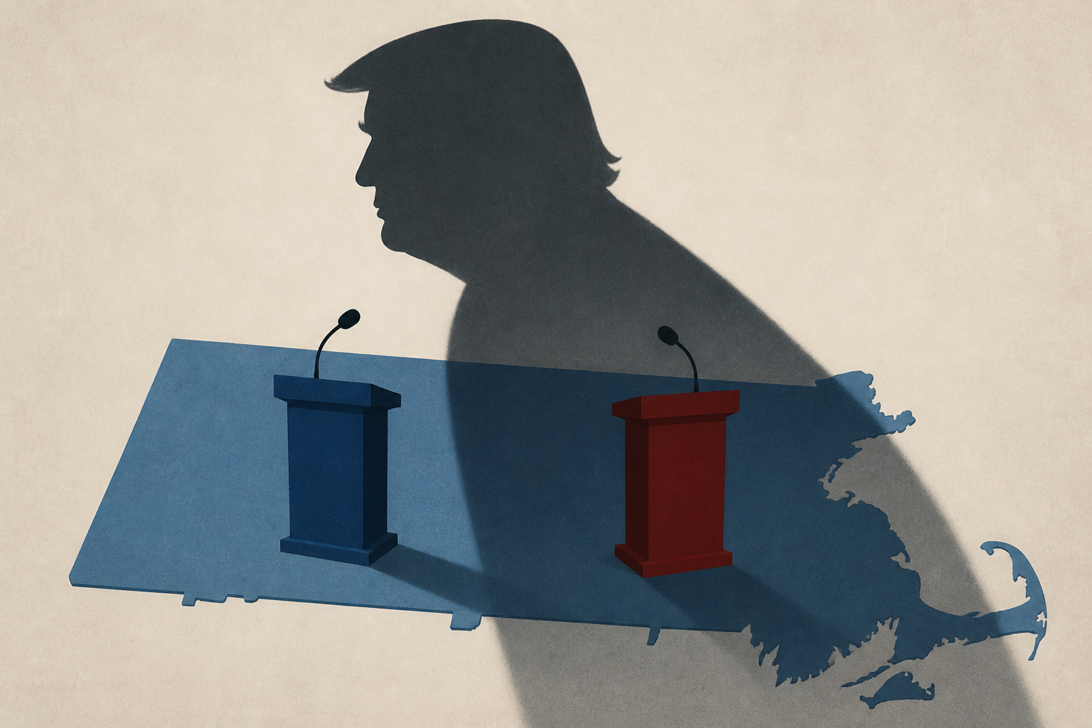 Trump casts shadow over Minogue-Healey gubernatorial race