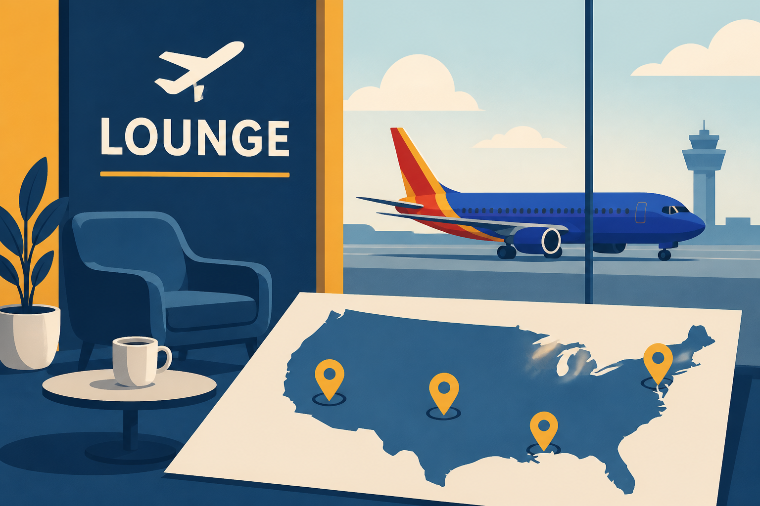 Southwest Airlines lounges to open in these 4 airports