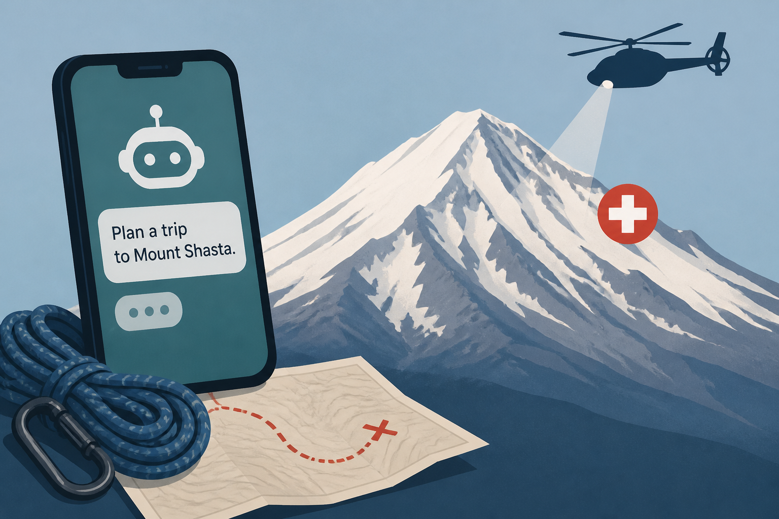 Climbers rescued on Mount Shasta after using AI chatbot to plan trip
