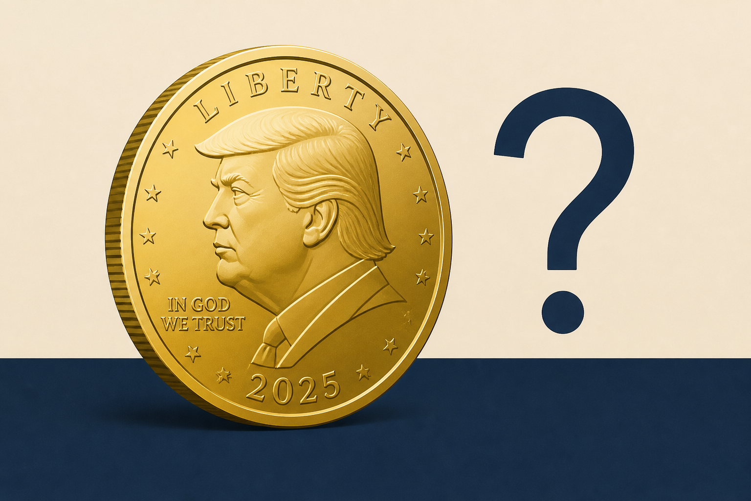 Heads or tails? $1 coin with Trump's face and gold finish to go on sale