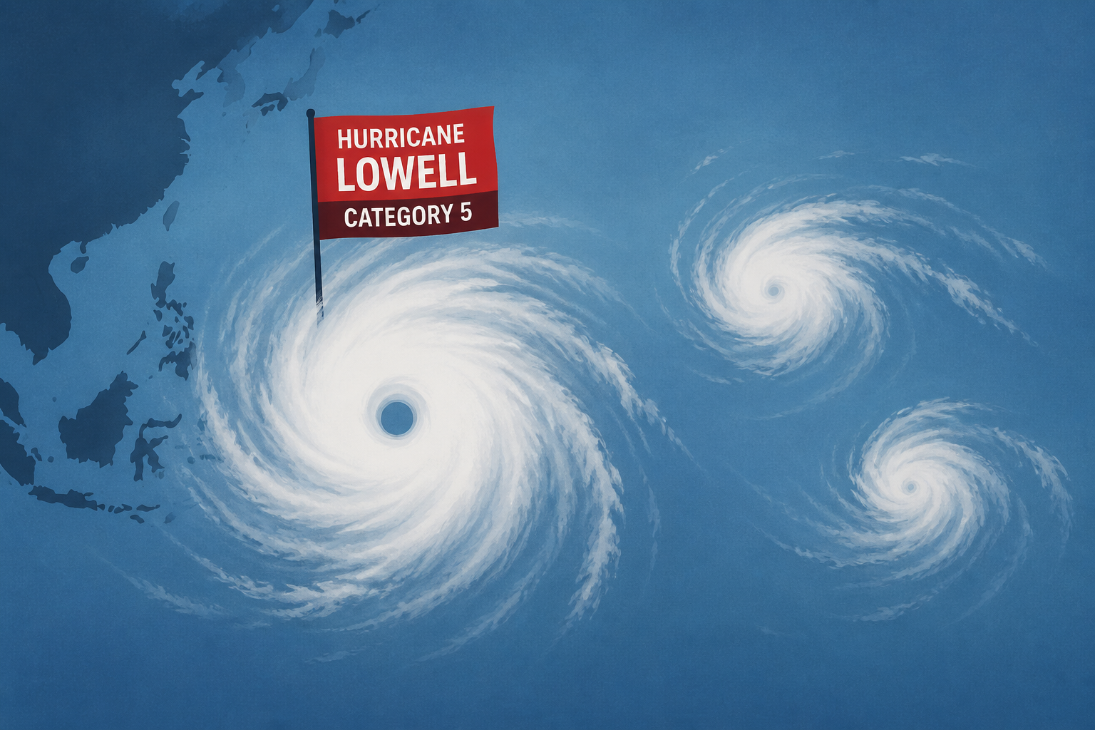 Hurricane Lowell intensifies into Category 5 storm as multiple systems develop in Pacific