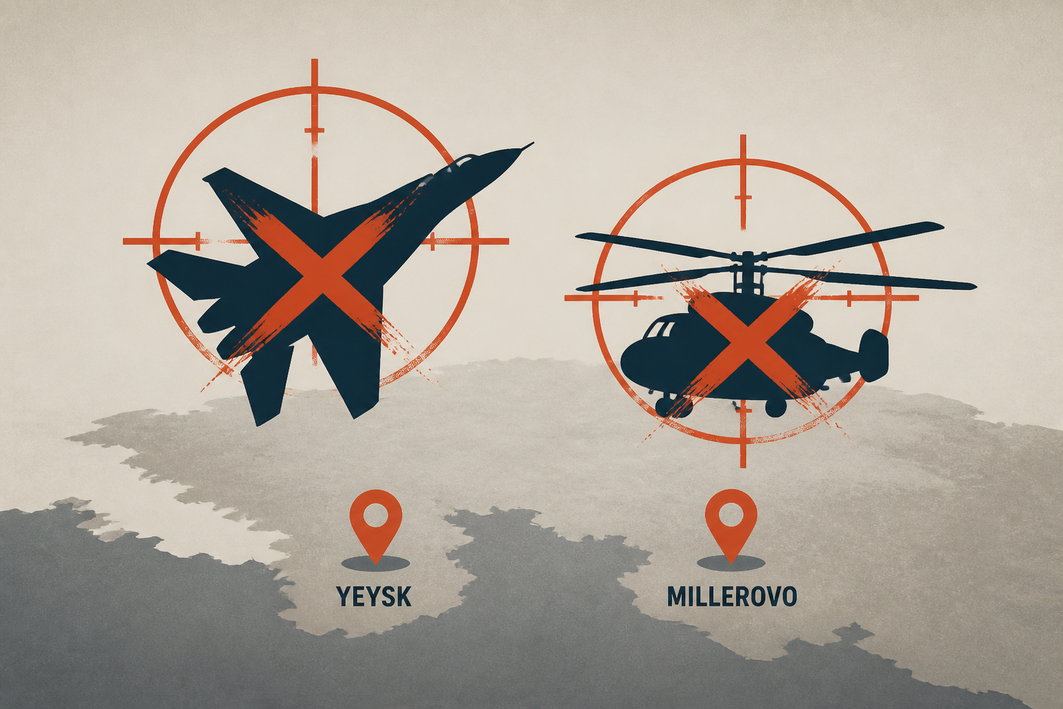 General Staff Confirms Destruction of MiG-29 Fighter, Ka-27 Helicopter at Yeysk and Millerovo Airfields in russia