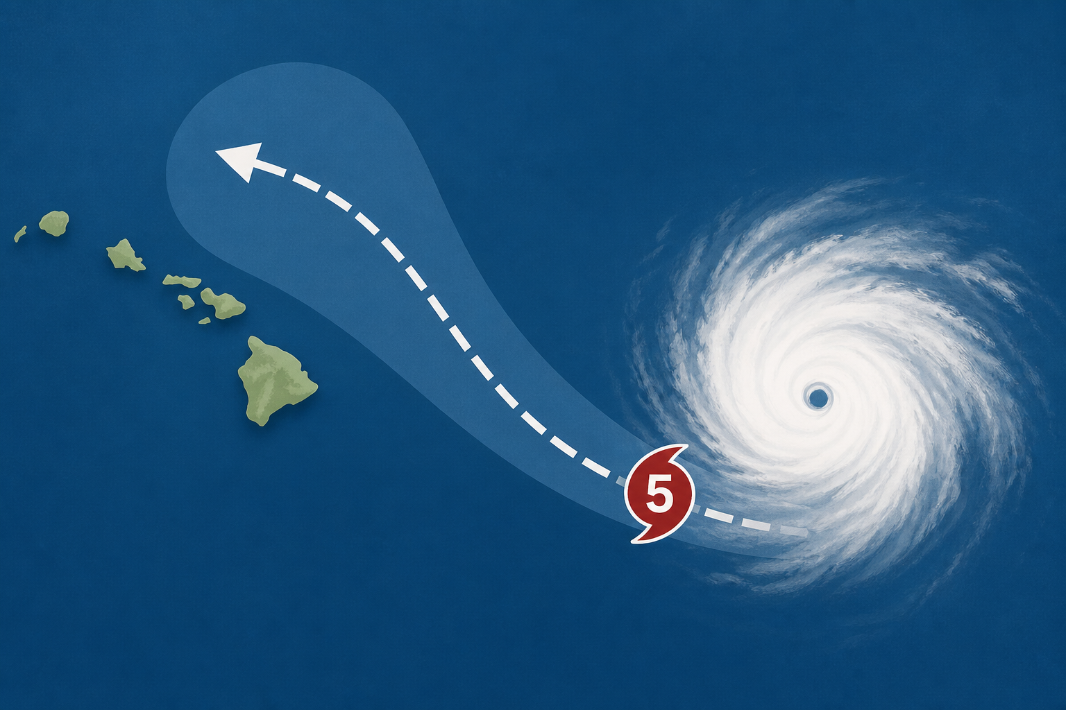 Category 5 Hurricane Lowell track shifts toward Hawaii