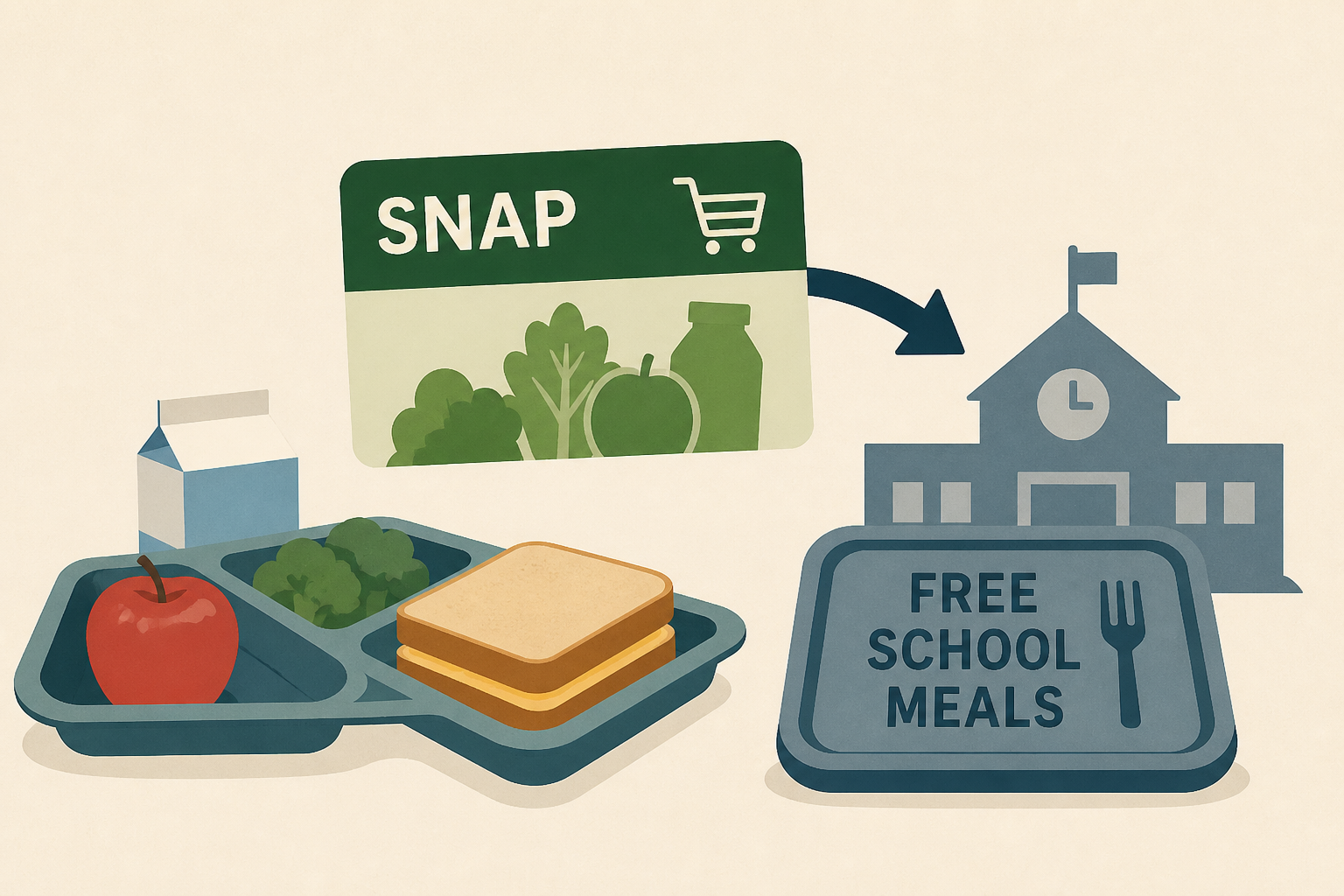 How SNAP changes could impact access to free school meals : NPR