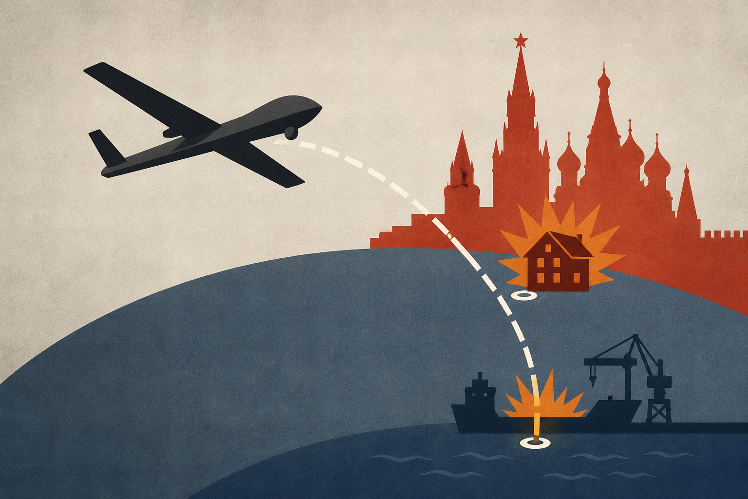 Ukraine’s Drones Reach Moscow’s Doorstep, Hit Homes and Sochi Port