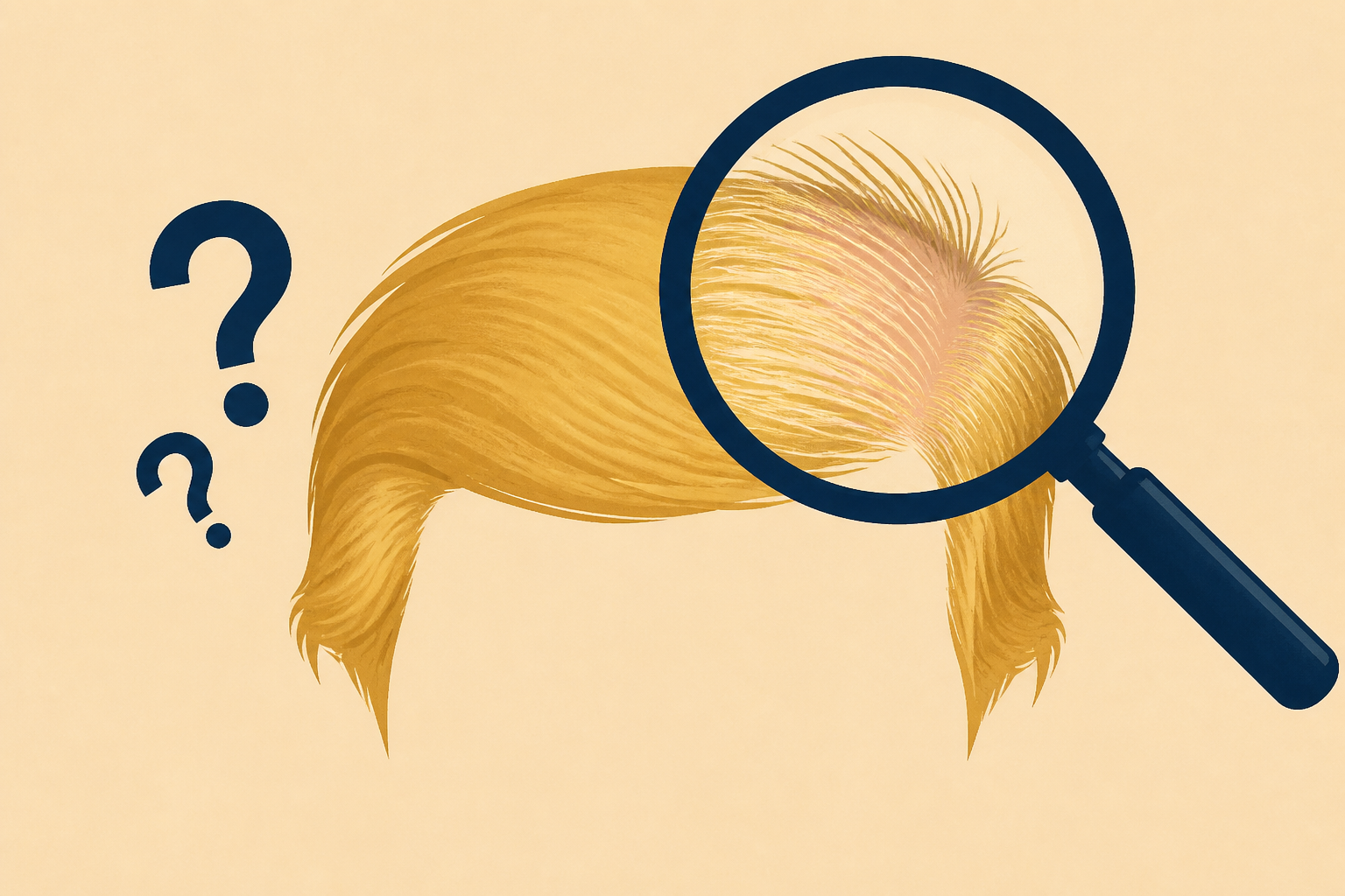 Trump attempts to dispel speculation about his hair with rally anecdote that does not quite add up